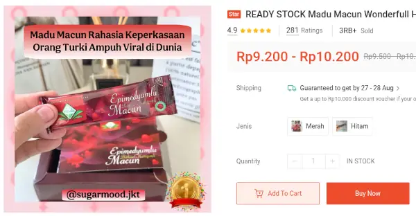 harga madu Macun