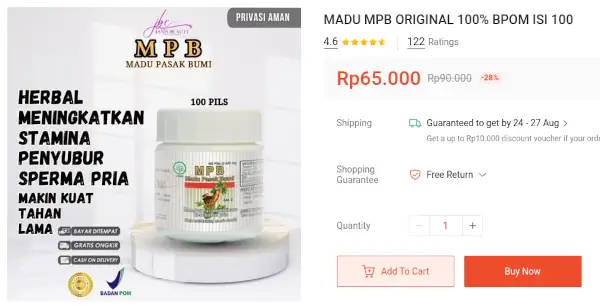 harga madu mpb