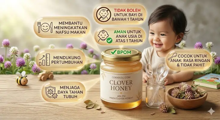 madu clover honey untuk anak